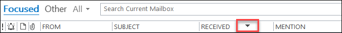 Outlook Field header