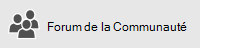 Bouton Forum de la communauté